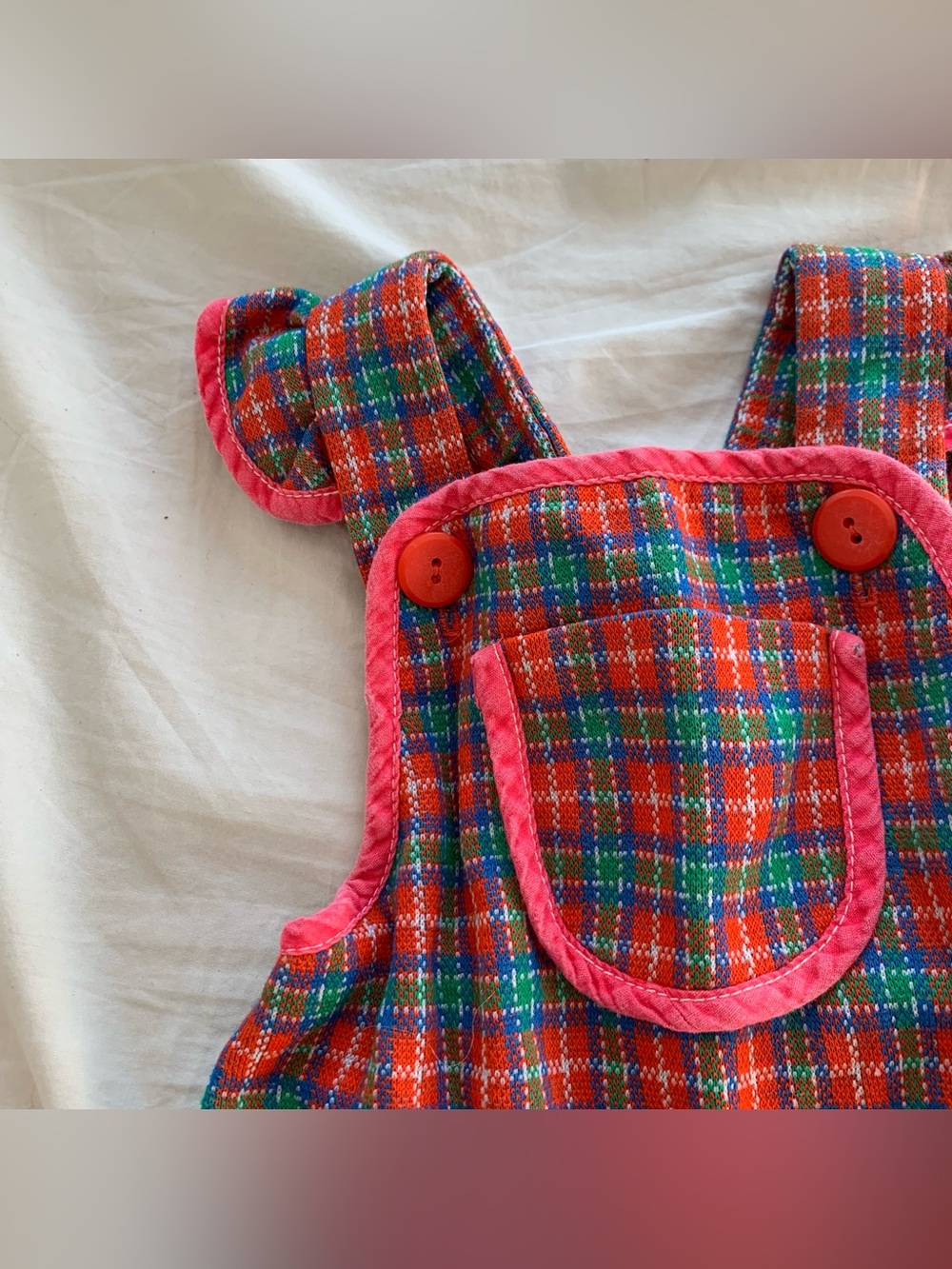 Vintage carters Infant / Baby girl Overalls Size 12 Months